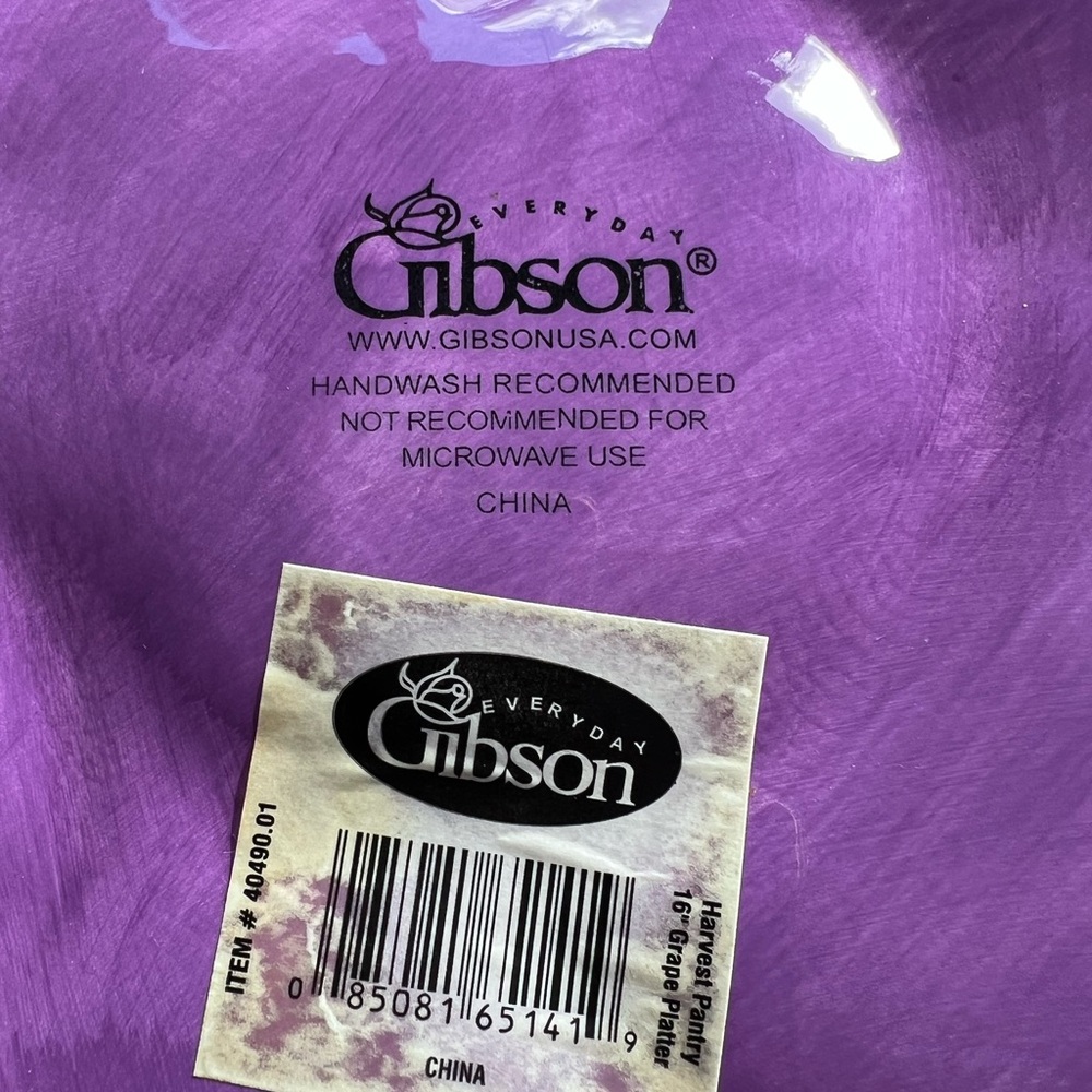 Large Gibson Grape Cluster Platter - Picture 2 of 3